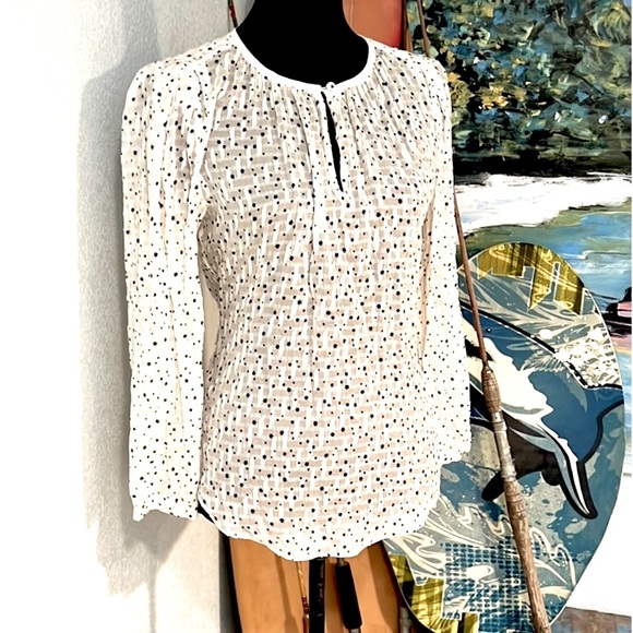 Rebecca Taylor Tops - NWT, Rebecca Taylor, Luxury Silk, Softest Ivory, Delicious Silk Blouse, 6